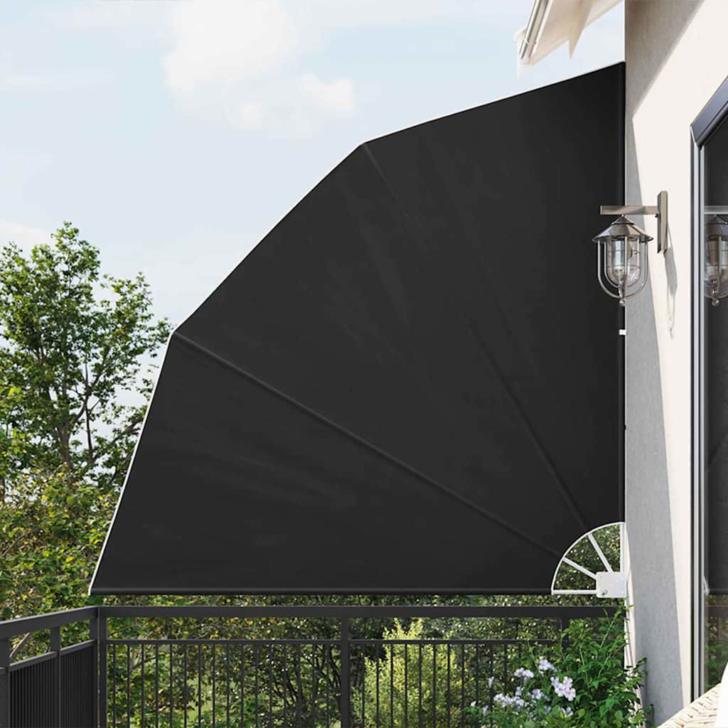 Zaslon za privatnost na balkonu 210 x 210 cm Poliester Antracit