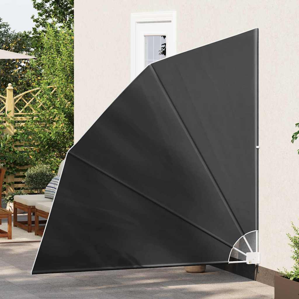 Zaslon za privatnost na balkonu 210 x 210 cm Poliester Antracit