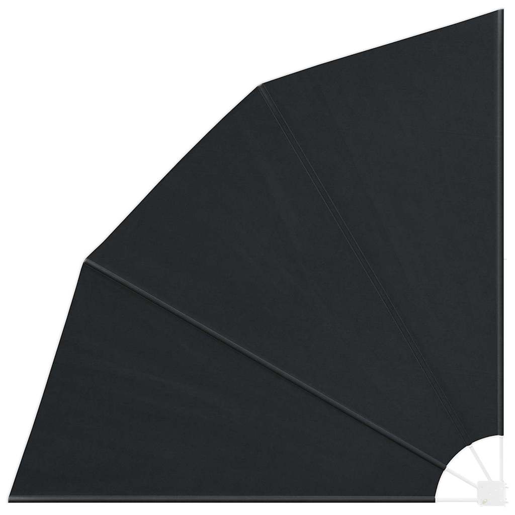 Zaslon za privatnost na balkonu 210 x 210 cm Poliester Antracit