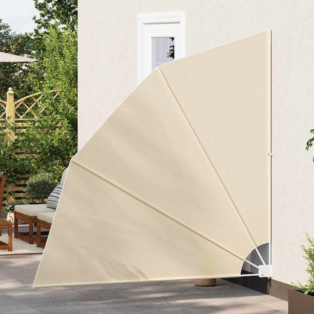 Zaslon za privatnost na balkonu 210 x 210 cm Poliester Bež
