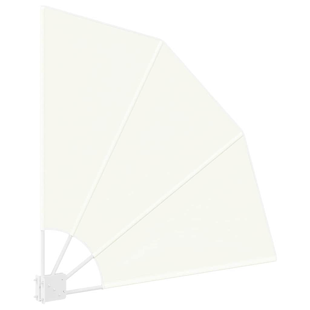 Zaslon za privatnost na balkonu 115 x 115 cm Poliester Krem