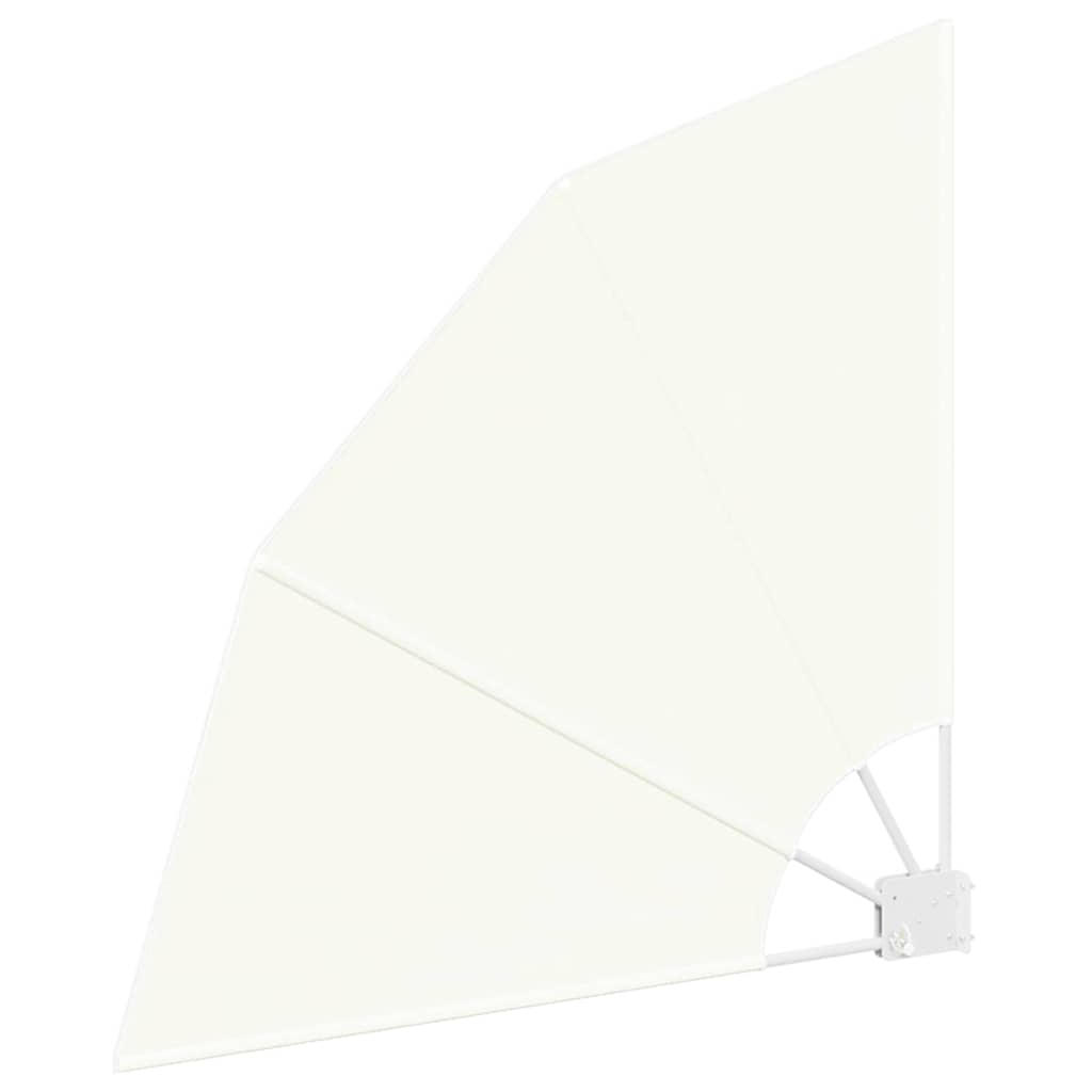Zaslon za privatnost na balkonu 115 x 115 cm Poliester Krem