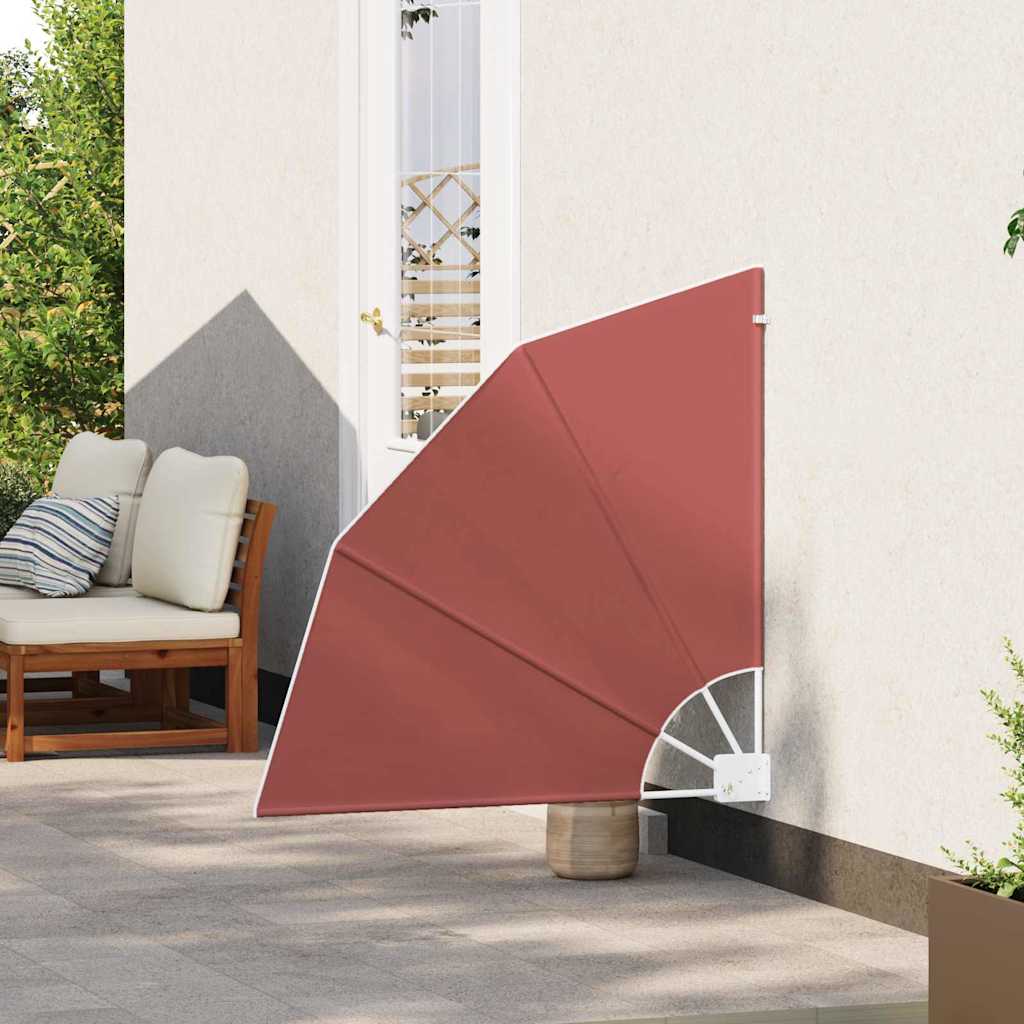 Zaslon za privatnost na balkonu 115 x 115 cm Poliester Terakota