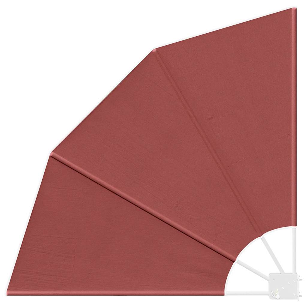Zaslon za privatnost na balkonu 115 x 115 cm Poliester Terakota
