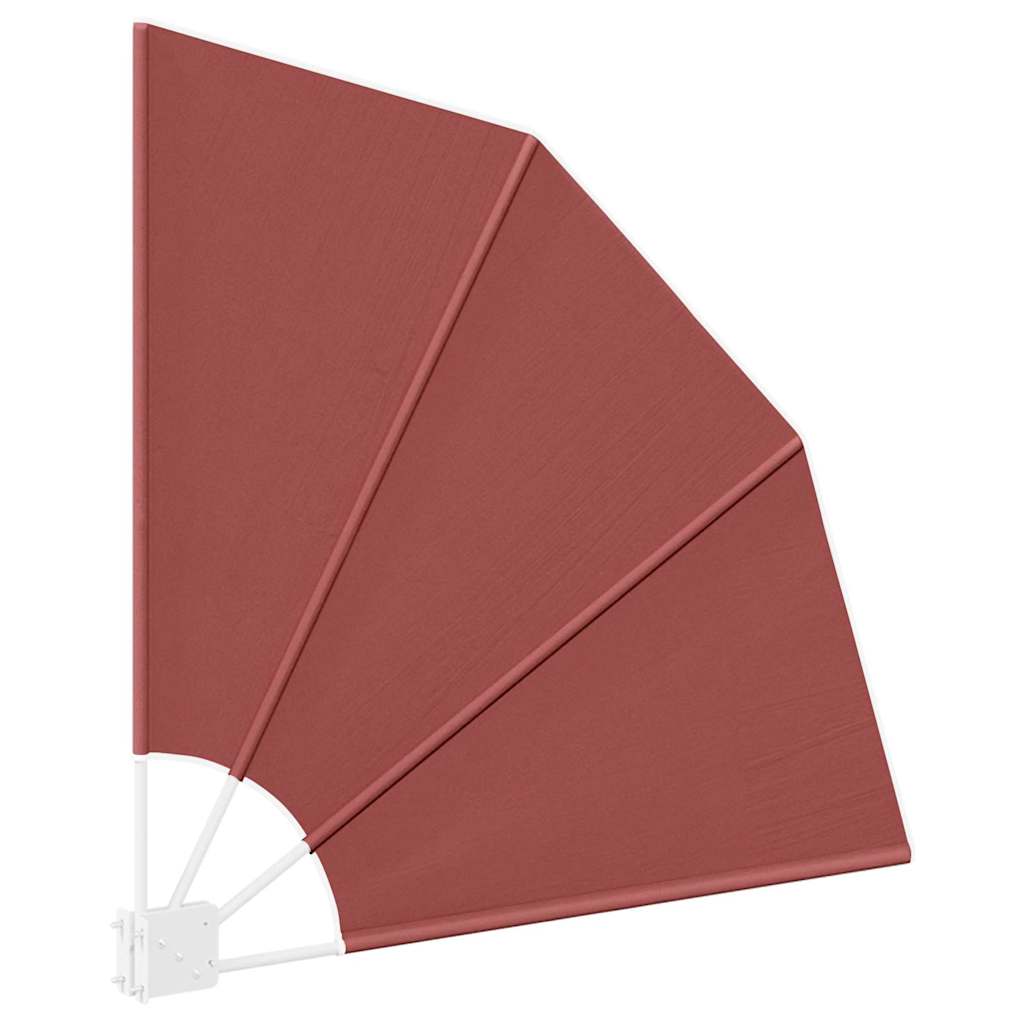 Zaslon za privatnost na balkonu 115 x 115 cm Poliester Terakota