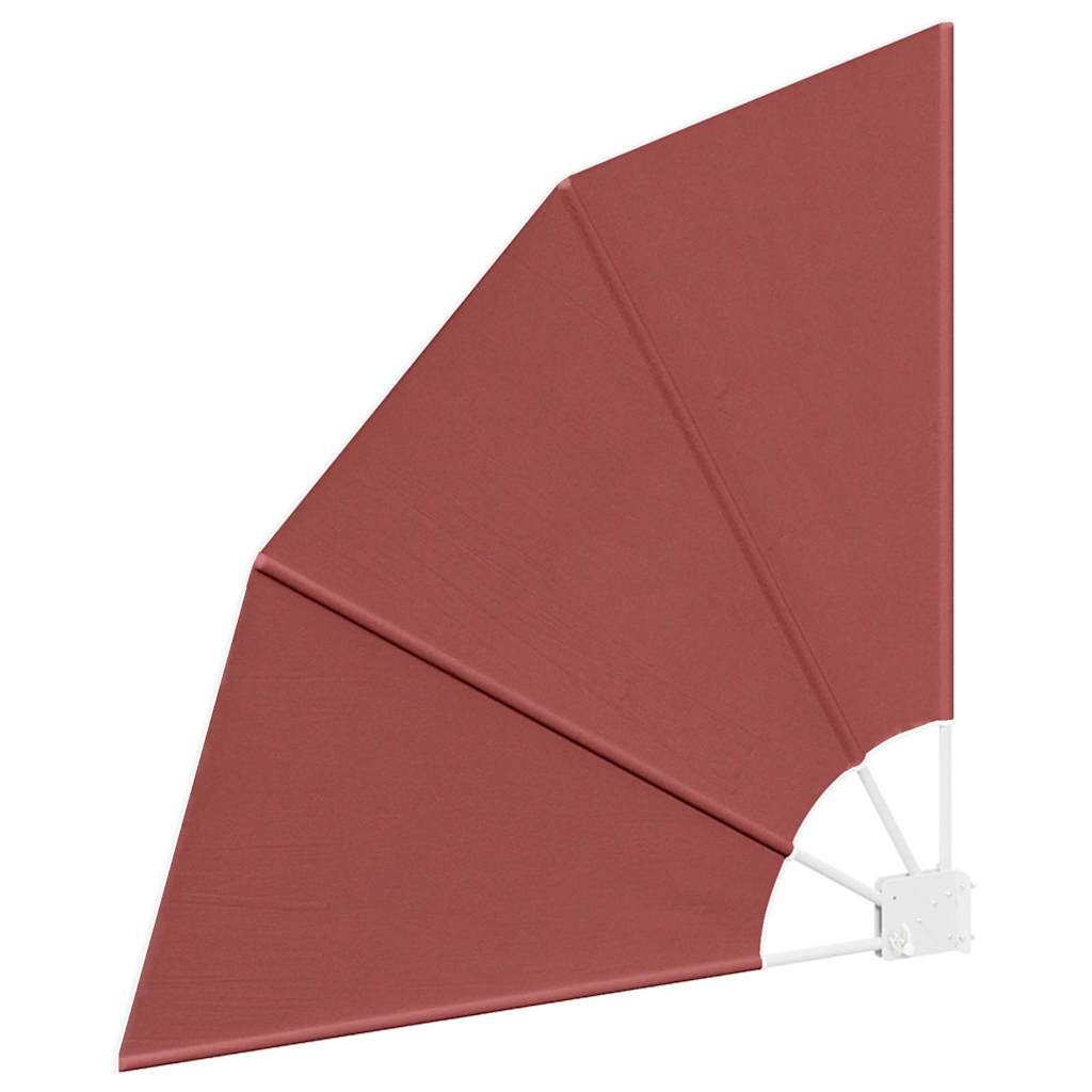 Zaslon za privatnost na balkonu 115 x 115 cm Poliester Terakota
