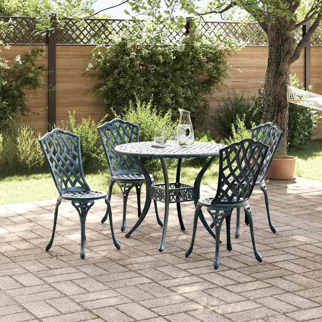 Vrtni set za objed 5 pcs Zelena Aluminij