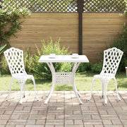 Set vrtnih stolova 3 pcs Bijelo Liveni aluminij