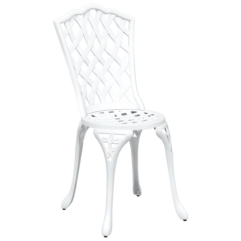 Set vrtnih stolova 3 pcs Bijelo Liveni aluminij