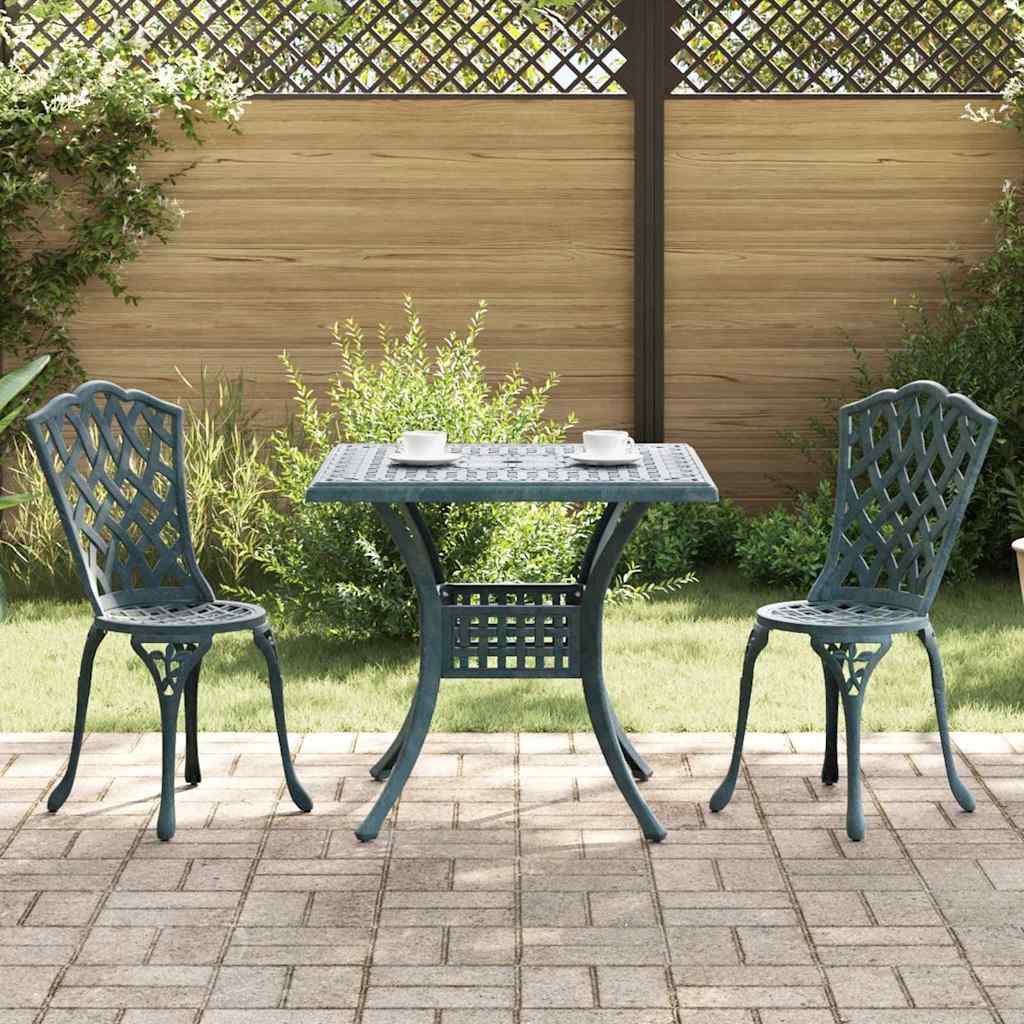Set vrtnih stolova 3 pcs Zelena Liveni aluminij