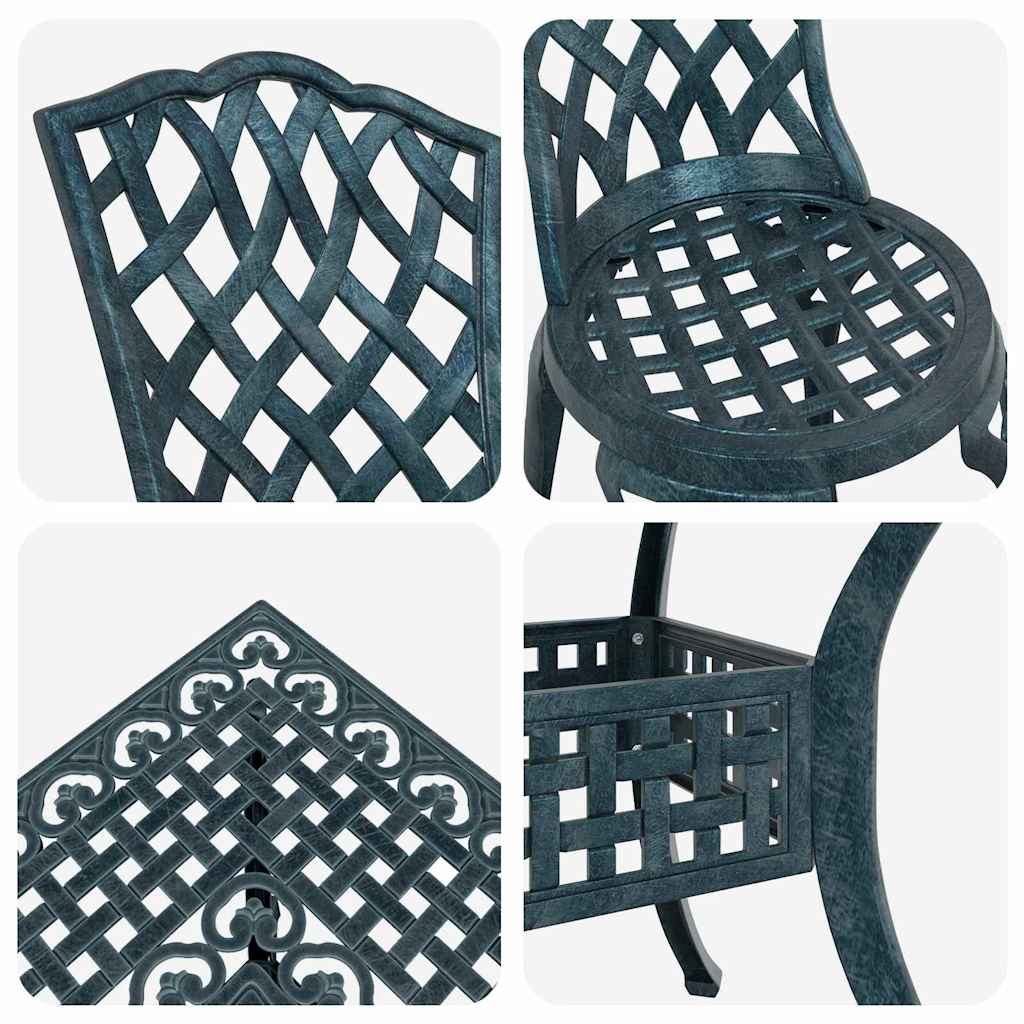Set vrtnih stolova 5 pcs Zelena Liveni aluminij
