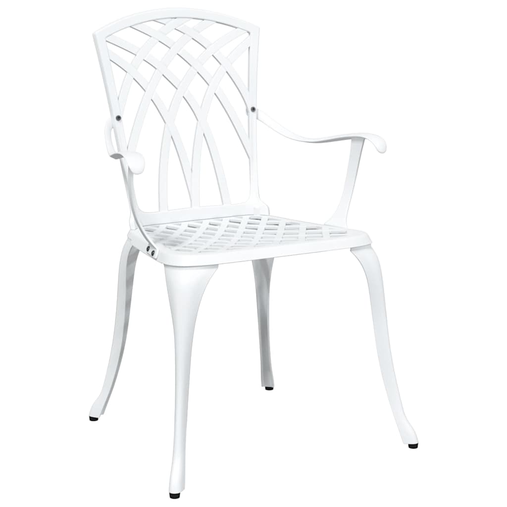 Set vrtnih stolova 3 pcs Bijelo Liveni aluminij