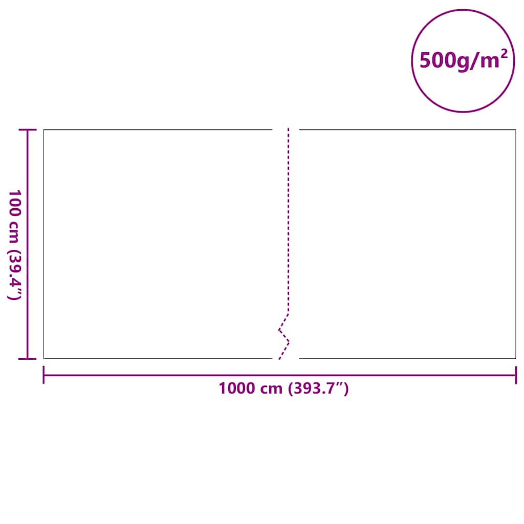 Flis tkanina za ribnjak Siva 1 x 10 m Poliester i pamuk