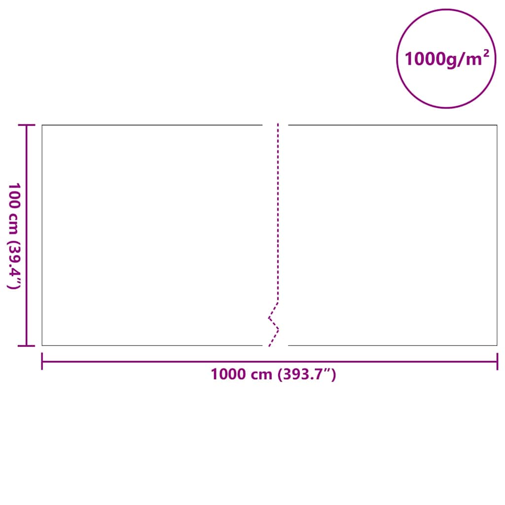 Flis tkanina za ribnjak Siva 1 x 10 m Poliester i pamuk