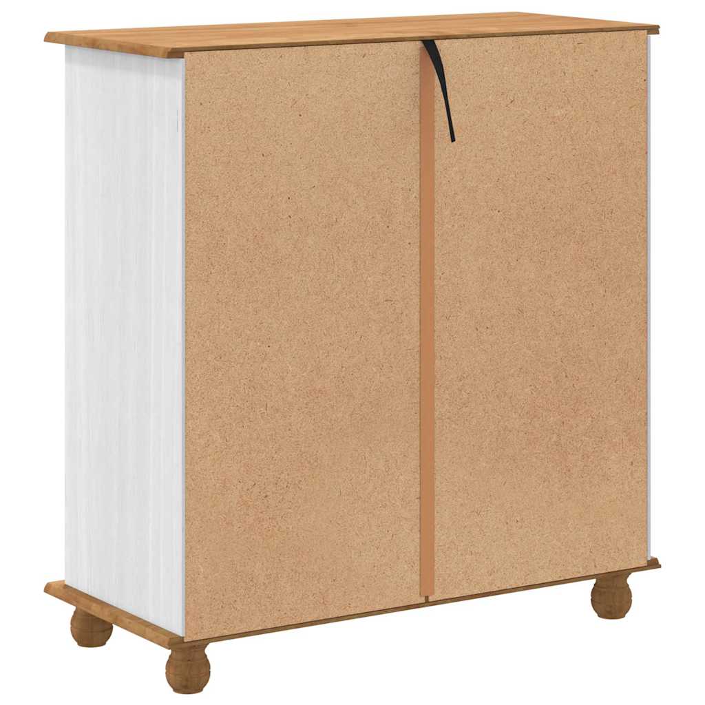 Komoda ASKIM Bijelo 91 x 40 x 95,5 cm Čvrsto borovo drvo