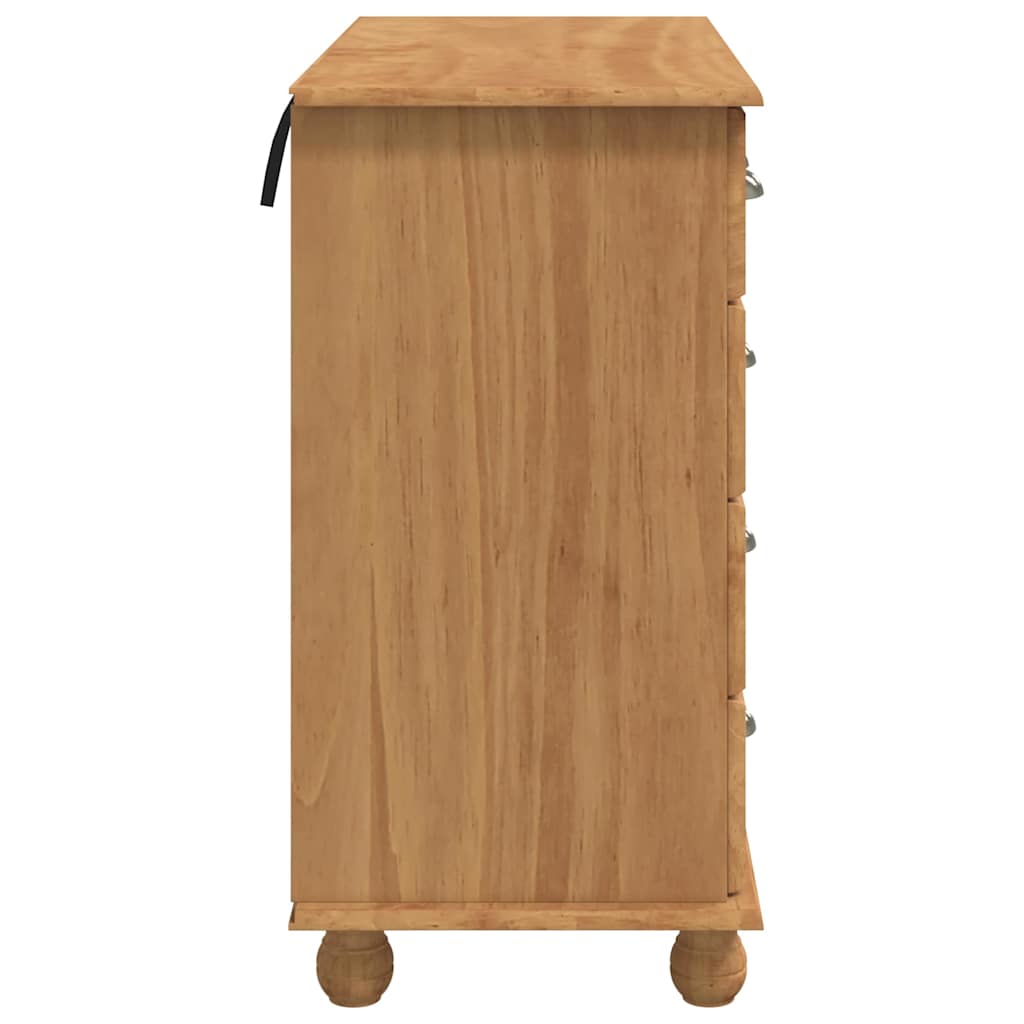 Komoda ASKIM Smeđa 91 x 40 x 79 cm Čvrsto borovo drvo