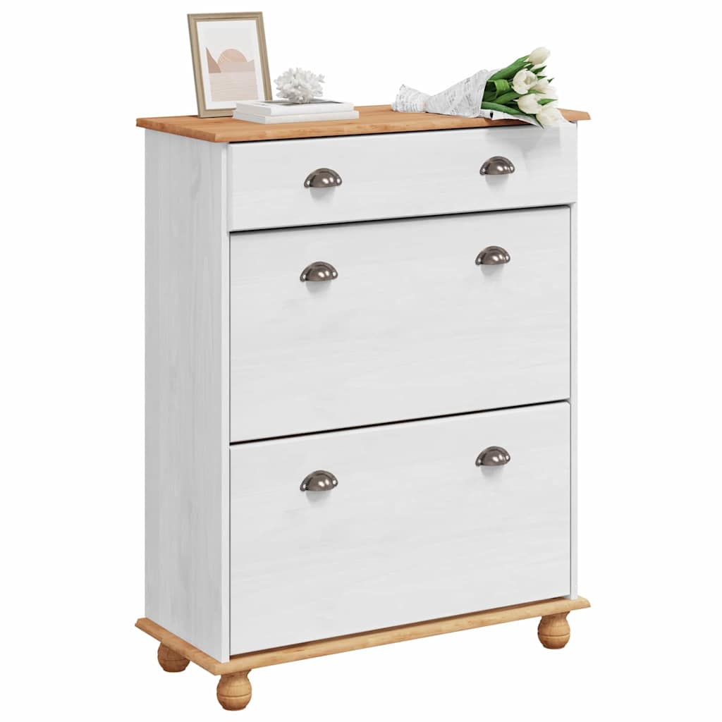 Ormar za cipele s ladicama ASKIM Bijelo 85 x 35 x 108 cm