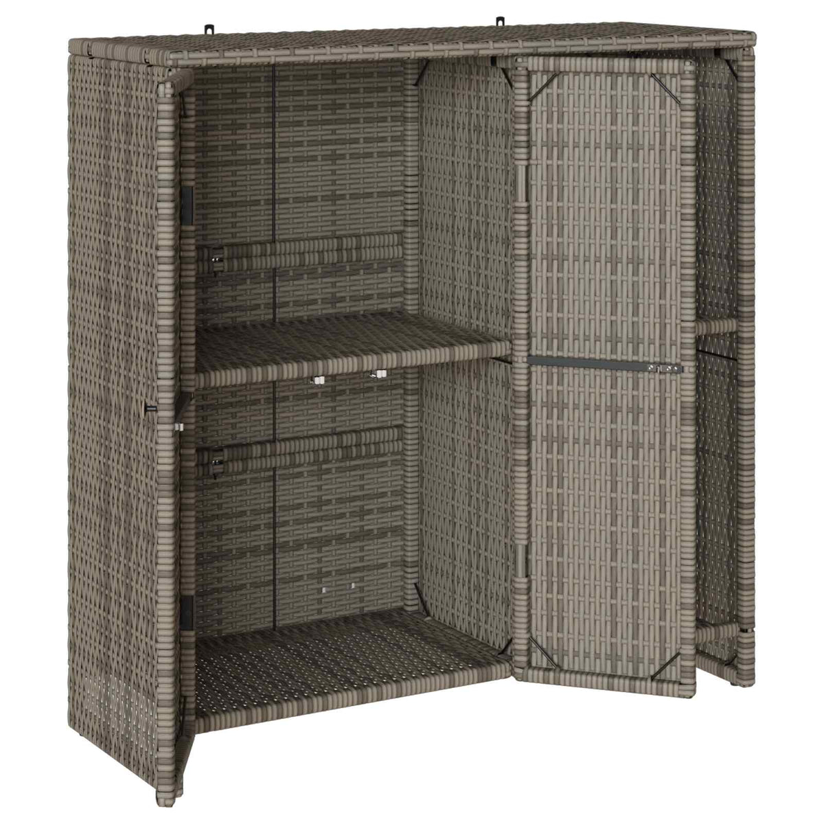 Ormarić za pohranu s policom Siva 100 x 36 x 102 cm Ratan