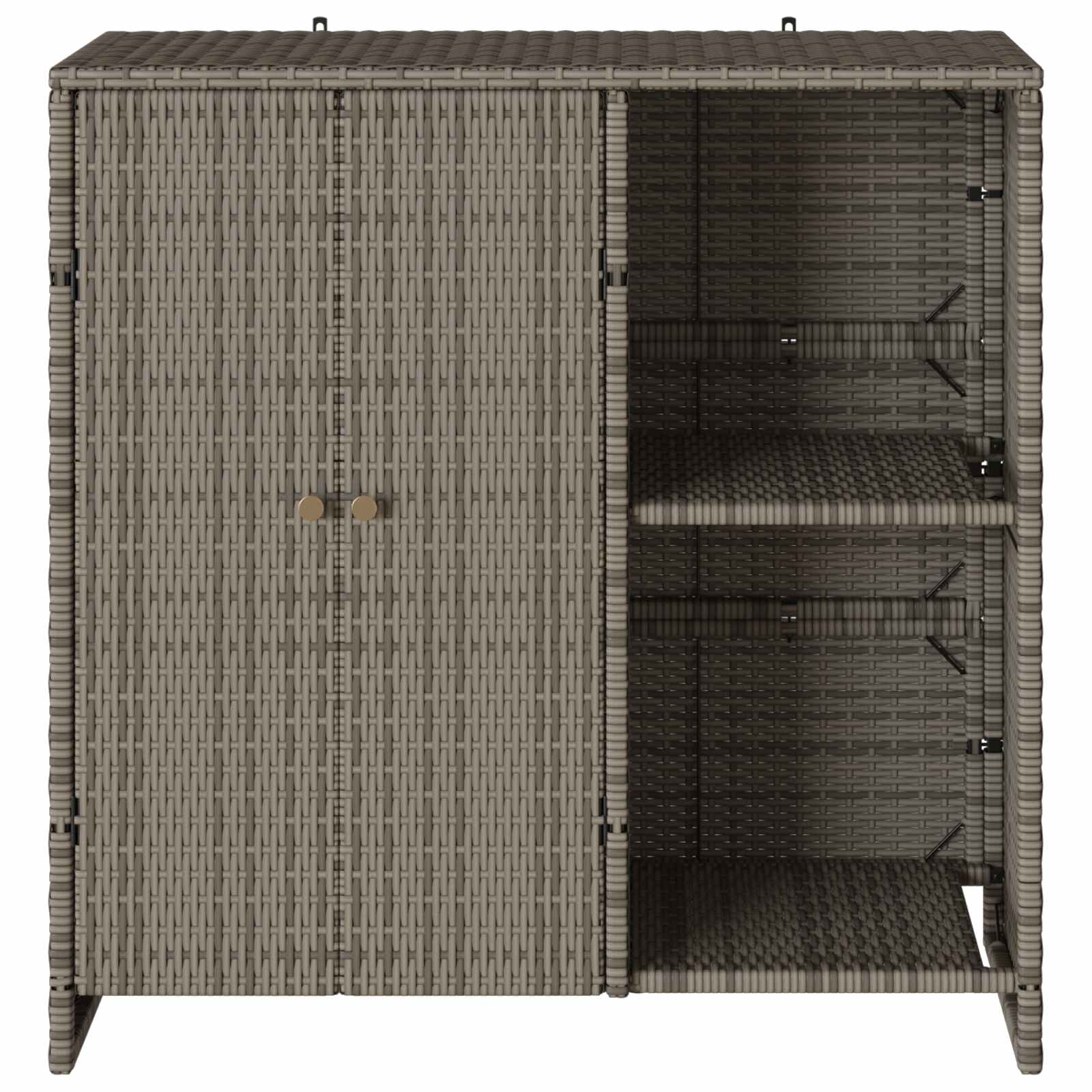 Ormarić za pohranu s policom Siva 100 x 36 x 102 cm Ratan