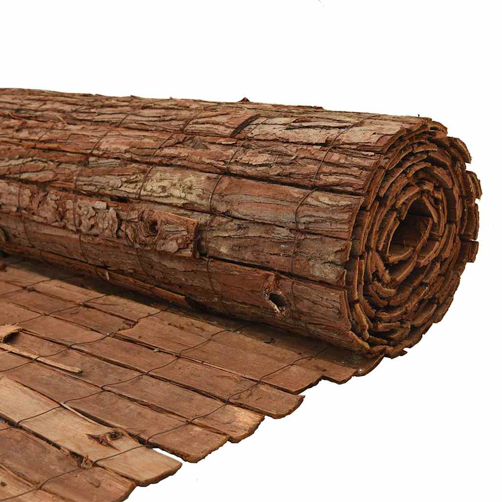 Ograda od kore drveta Smeđa 400 x 125cm Kora