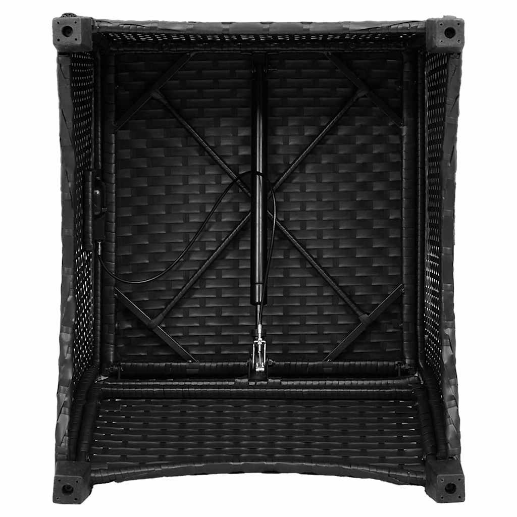 Naslonjač s jastukom Crna 56 x 66 x 95 cm poliratan