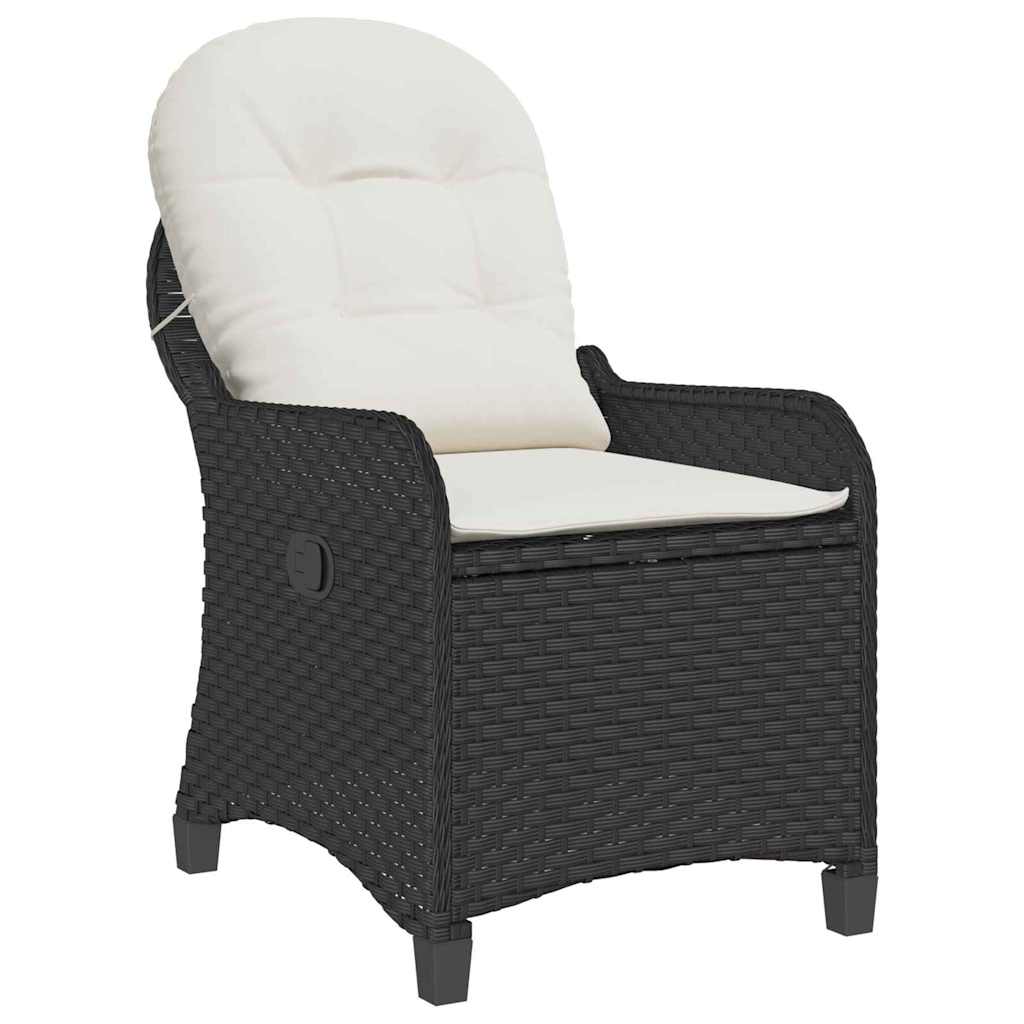 Naslonjač s jastukom Crna 56 x 66 x 95 cm poliratan