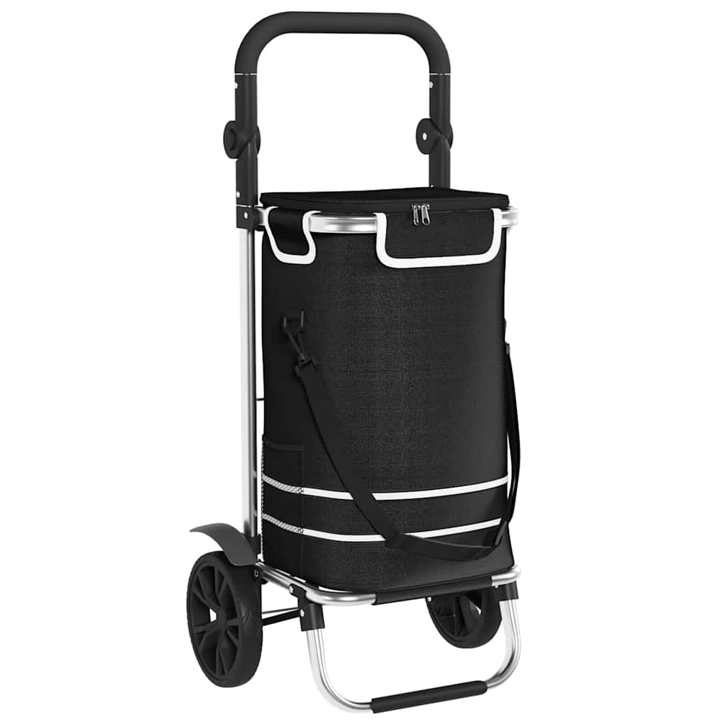 Kolica za kupovinu Crna 36,5 x 46,5 x 100,5 cm Oxford tkanina