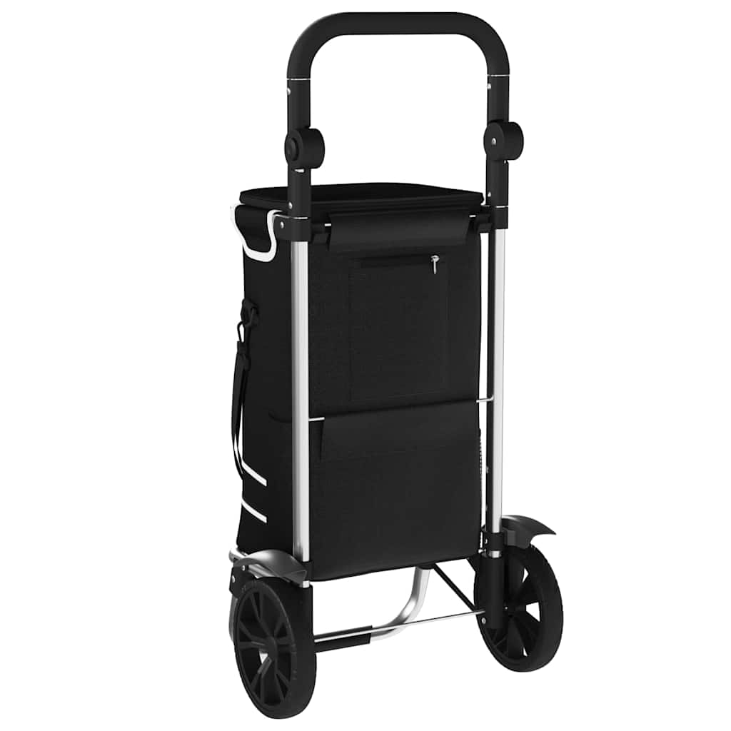 Kolica za kupovinu Crna 36,5 x 46,5 x 100,5 cm Oxford tkanina