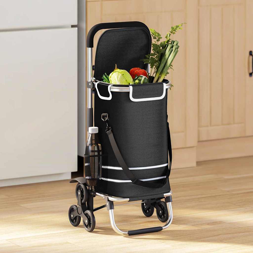 Kolica za kupovinu Crna 47 x 39 x 100,5 cm Oxford tkanina