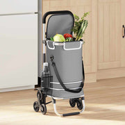 Kolica za kupovinu Siva 47 x 39 x 100,5 cm Oxford tkanina