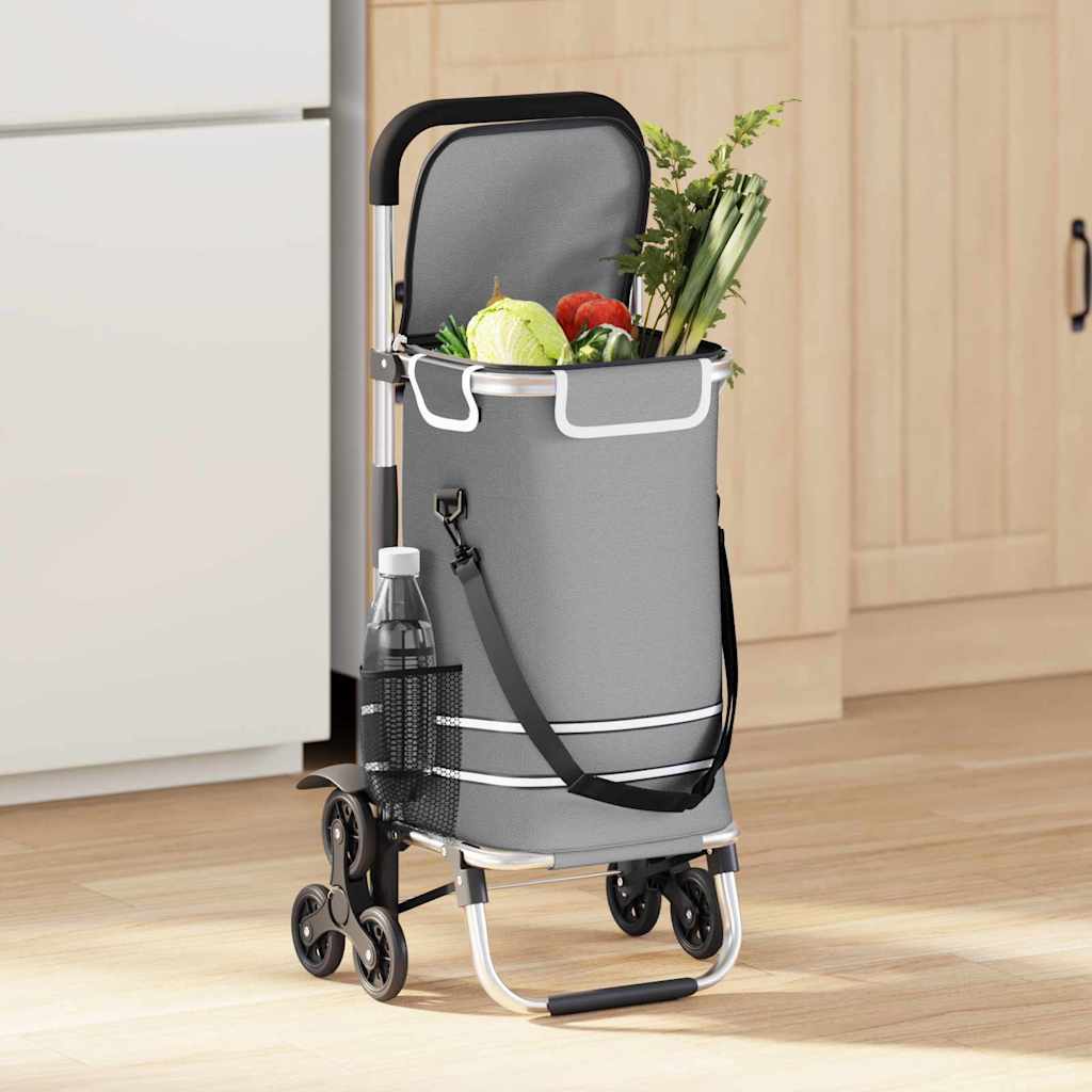 Kolica za kupovinu Siva 47 x 39 x 100,5 cm Oxford tkanina