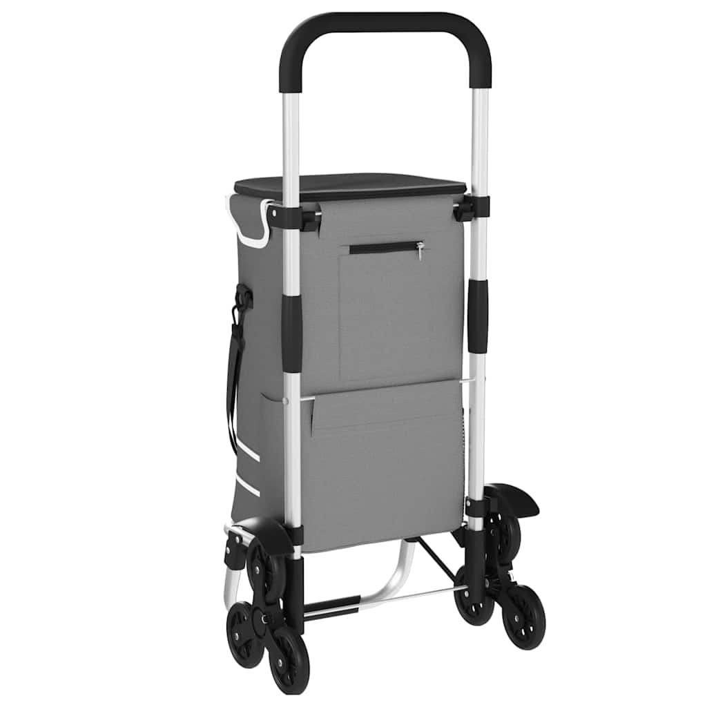 Kolica za kupovinu Siva 47 x 39 x 100,5 cm Oxford tkanina