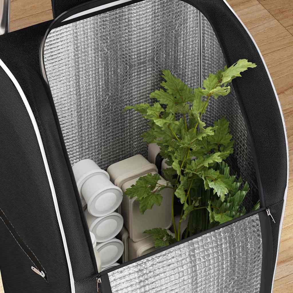 Kolica za kupovinu Crna 39,5 x 33 x 93 cm Oxford tkanina