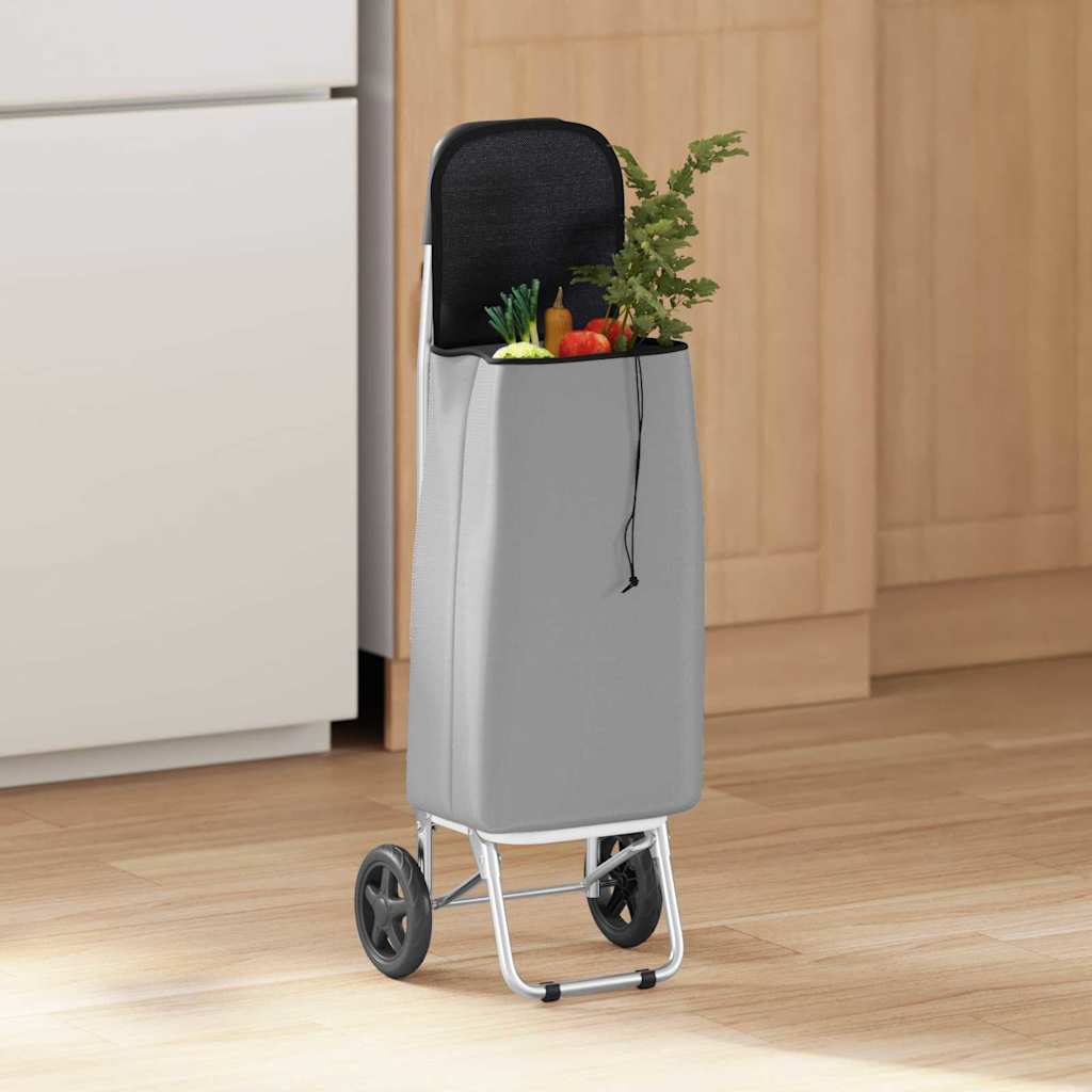 Kolica za kupovinu Siva 35 x 28 x 92 cm Oxford tkanina