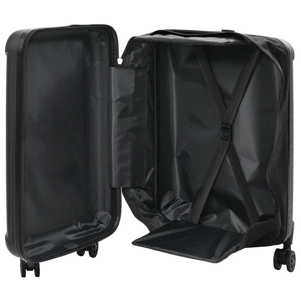 Kofer s zaključavanjem Crna 43 x 27 x 66 cm ABS plastika