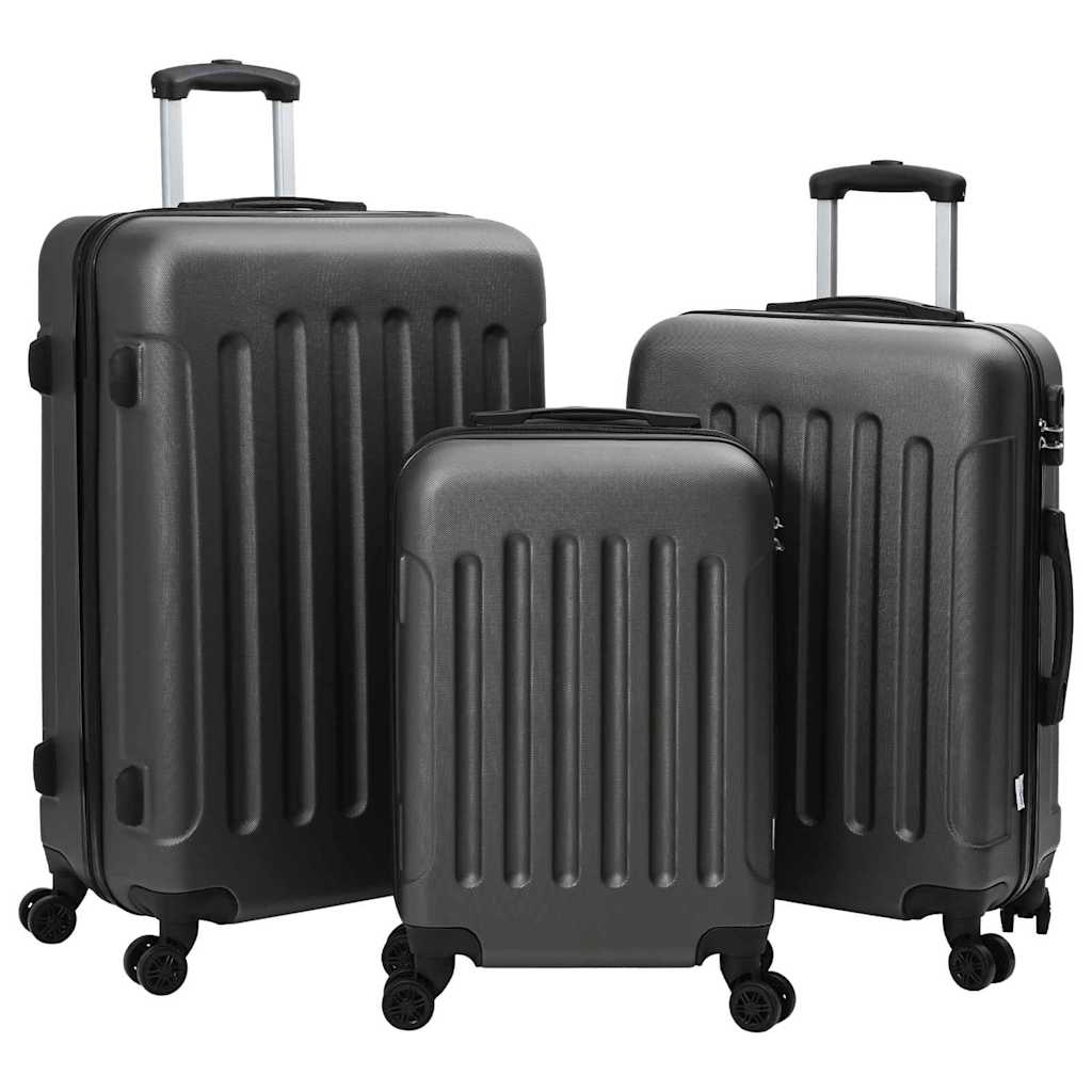 Kofer 3 pcs Tamno siva 50 x 31 x 78 cm ABS plastika