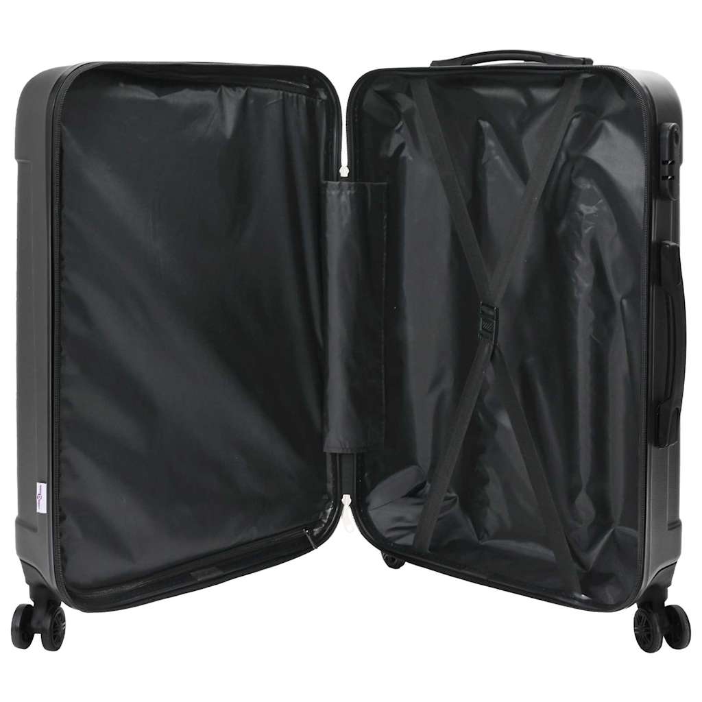 Kofer 3 pcs Tamno siva 50 x 31 x 78 cm ABS plastika