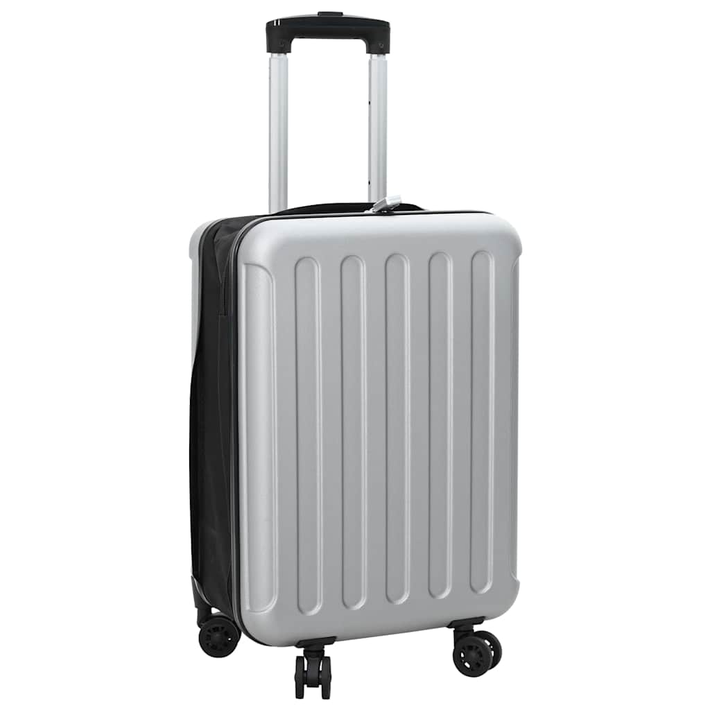 Kofer s zaključavanjem Srebrno 34 x 23 x 55.5 cm ABS plastika