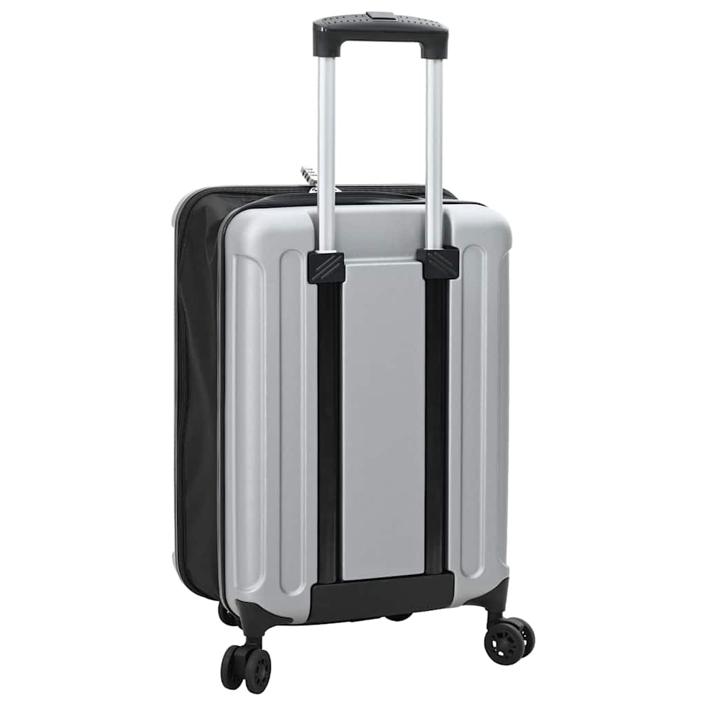 Kofer s zaključavanjem Srebrno 34 x 23 x 55.5 cm ABS plastika