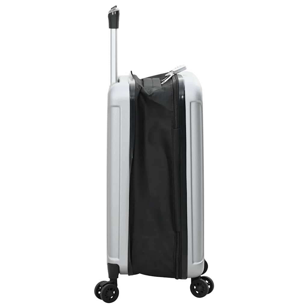 Kofer s zaključavanjem Srebrno 34 x 23 x 55.5 cm ABS plastika
