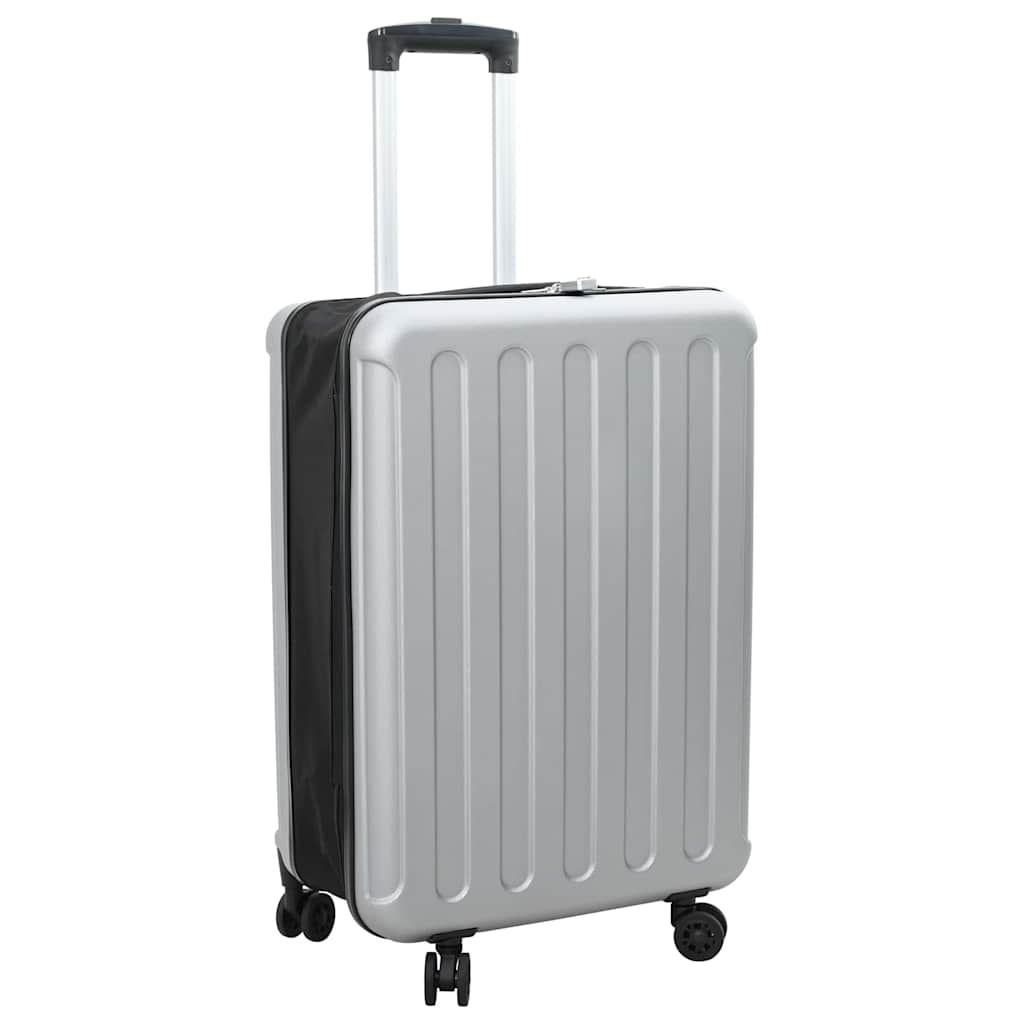 Kofer s zaključavanjem Srebrno 43 x 27 x 66 cm ABS plastika