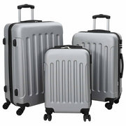 Kofer 3 pcs Srebrno 50 x 31 x 78 cm ABS plastika