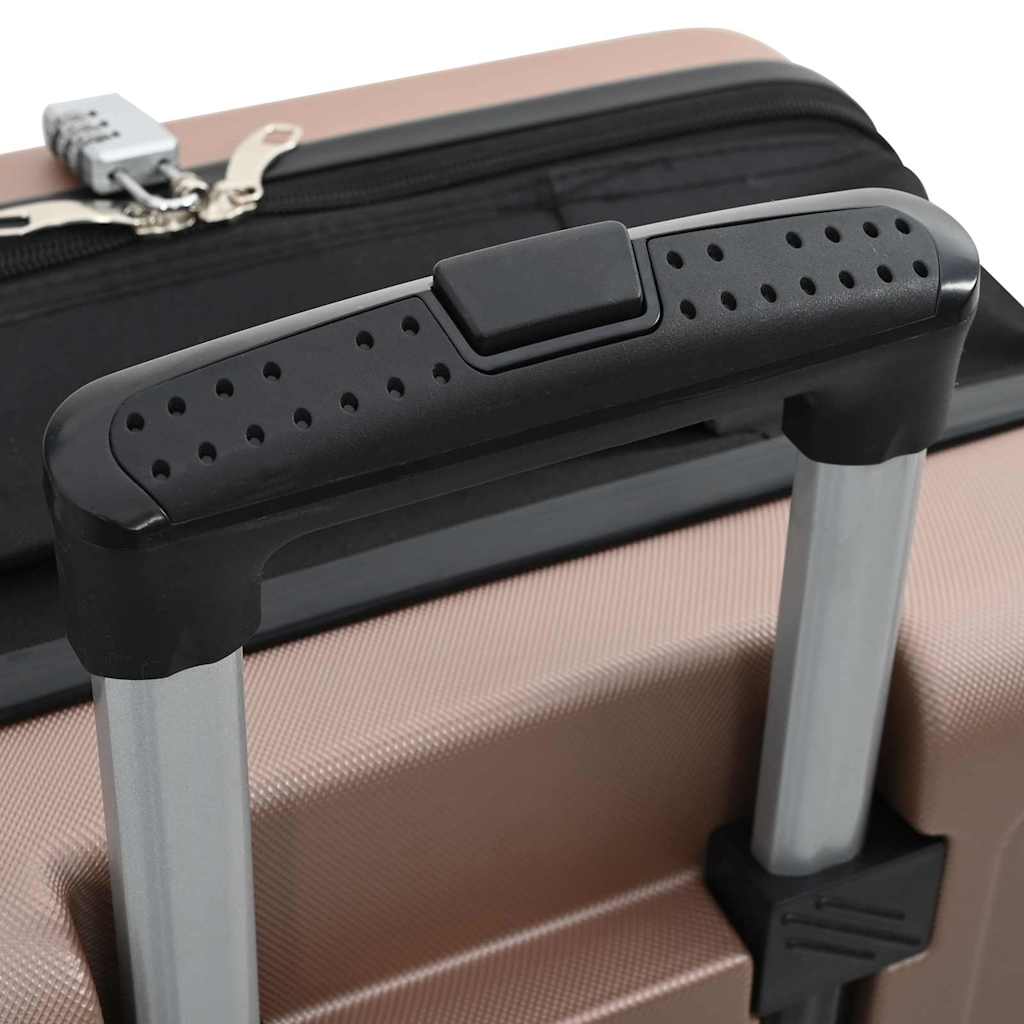 Kofer ružičasto zlatna 34 x 23 x 55.5 cm ABS plastika