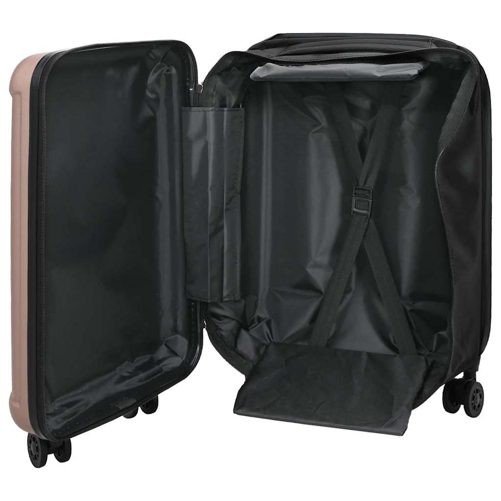 Kofer ružičasto zlatna 34 x 23 x 55.5 cm ABS plastika