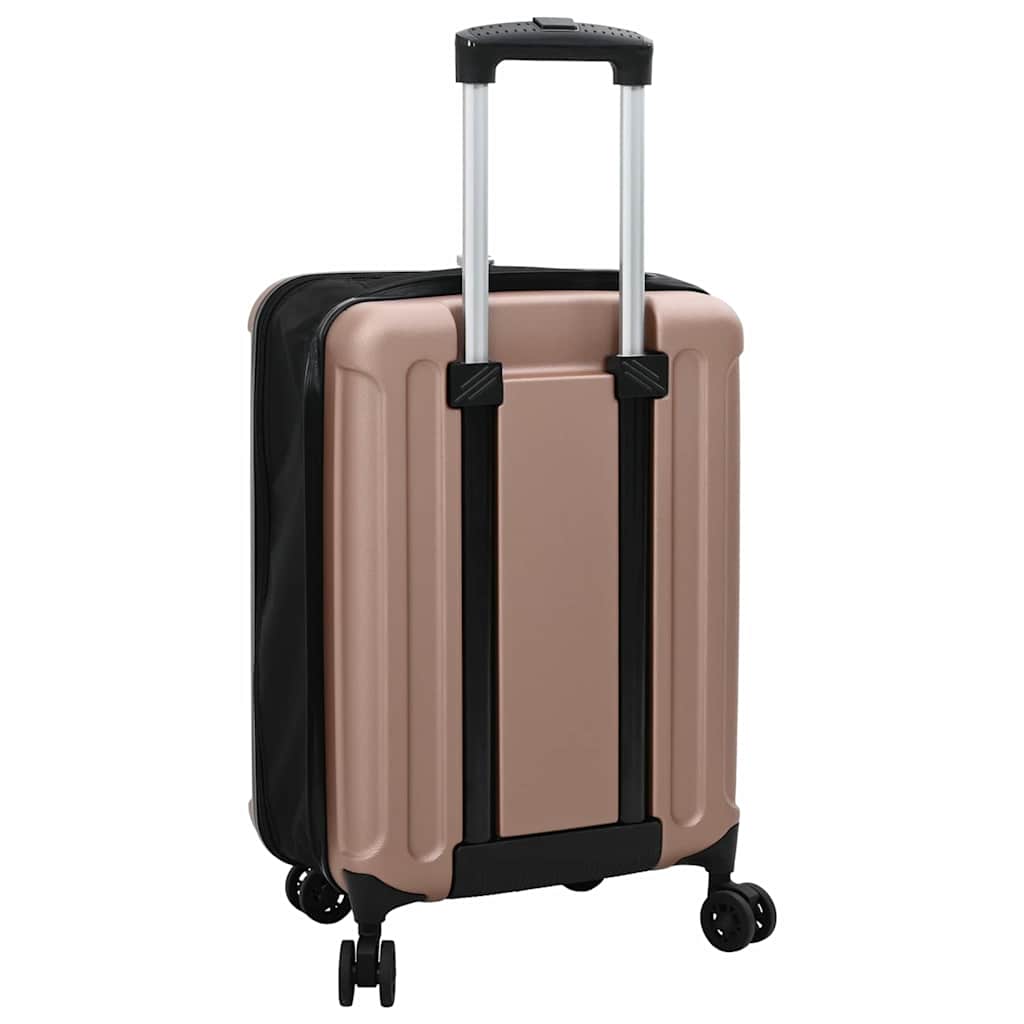Kofer ružičasto zlatna 34 x 23 x 55.5 cm ABS plastika