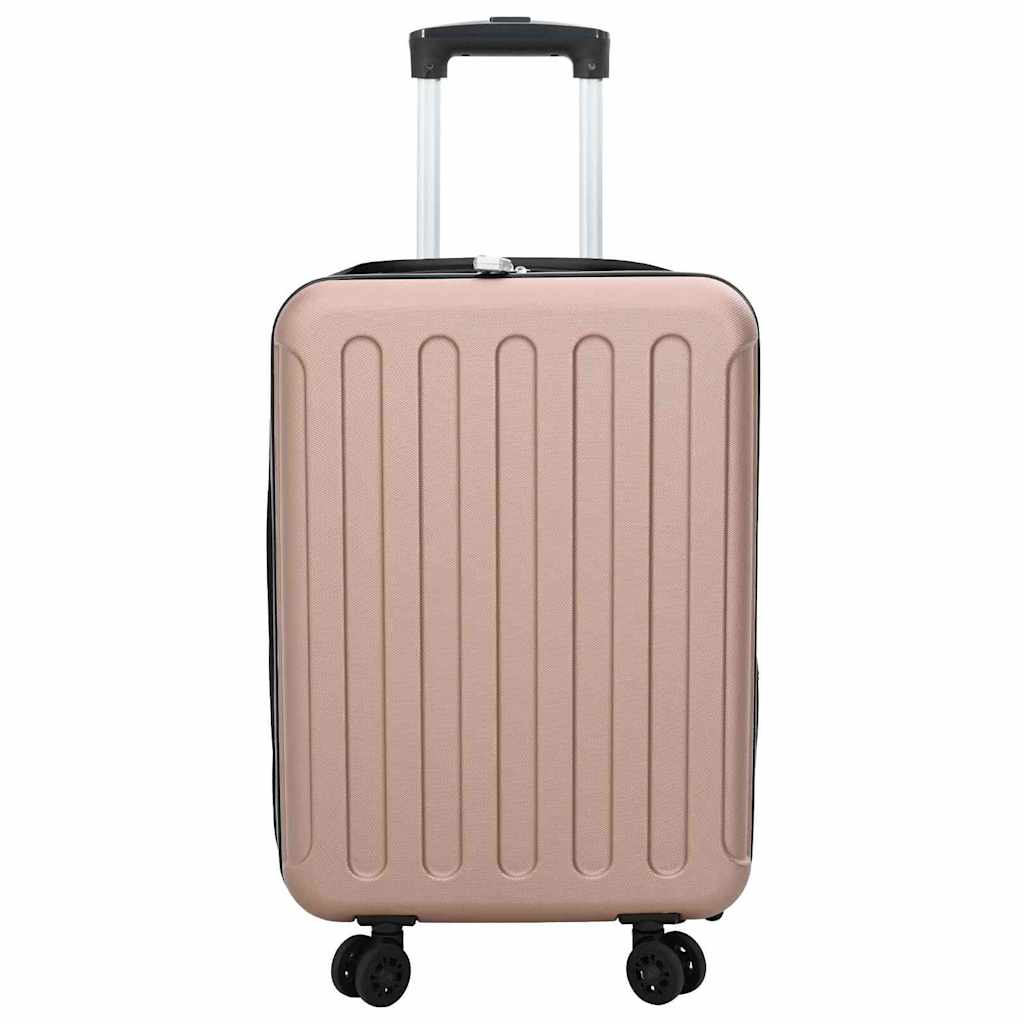 Kofer ružičasto zlatna 34 x 23 x 55.5 cm ABS plastika