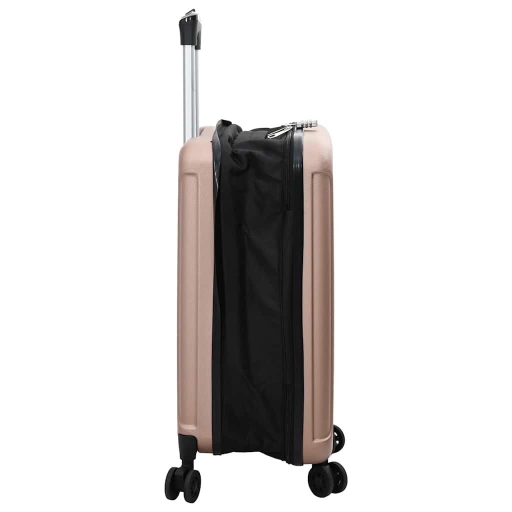 Kofer ružičasto zlatna 34 x 23 x 55.5 cm ABS plastika