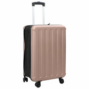 Kofer ružičasto zlatna 43 x 27 x 66 cm ABS plastika