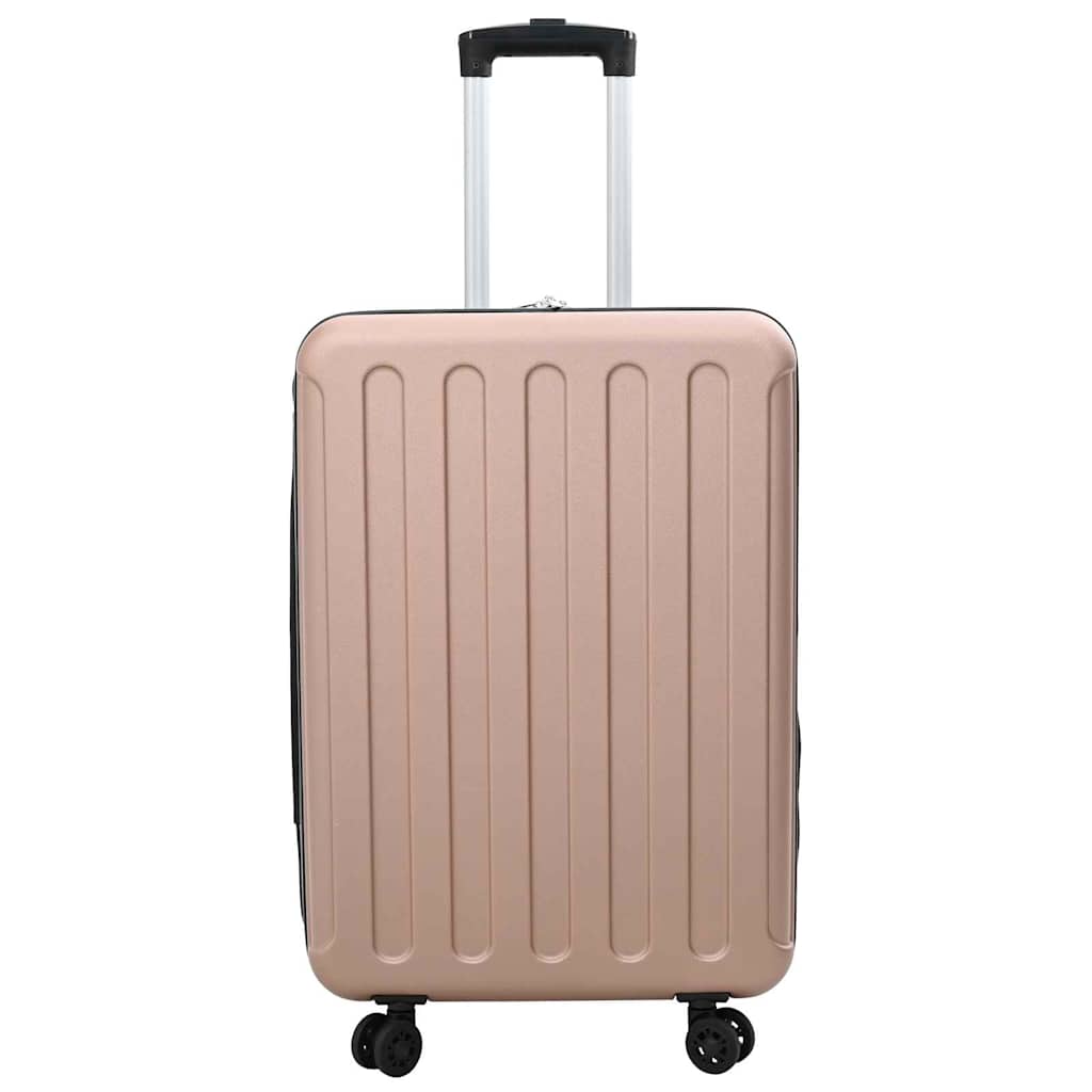 Kofer ružičasto zlatna 43 x 27 x 66 cm ABS plastika