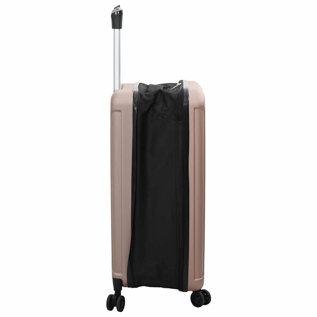 Kofer ružičasto zlatna 43 x 27 x 66 cm ABS plastika